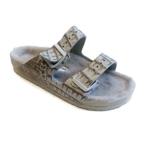 Birkenstock Womens Size 5 Arizona BS Shearling Fur Lined Sandals Croco Two Tone - £85.74 GBP