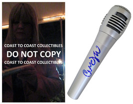 Cindy Wilson B-52&#39;s signed microphone autographed mic COA exact proof Love Shack - £156.90 GBP