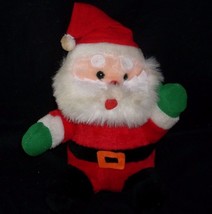 12&quot; Vintage Christmas Musical Santa Claus Doll Stuffed Animal Plush Toy Broken - £11.19 GBP