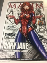 Marvel Maxim Sexy Spider Mary Jane Jamie Tyndall Signed 11&quot; x 17&quot; Print - $35.96