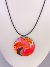 Hand Painted Iridescent Necklace - $24.00