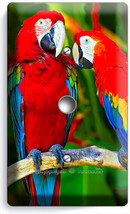 Macaw Parrots Jungle Love Birds Light Dimmer Cable Wall Plate Covers Room Decor - £8.16 GBP