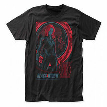 Black Widow Movie Hero Stance T-Shirt Black - £25.15 GBP