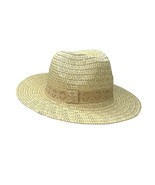 Fedora Summer Beach Hat Straw Look with Band One Size  - $16.26 CAD