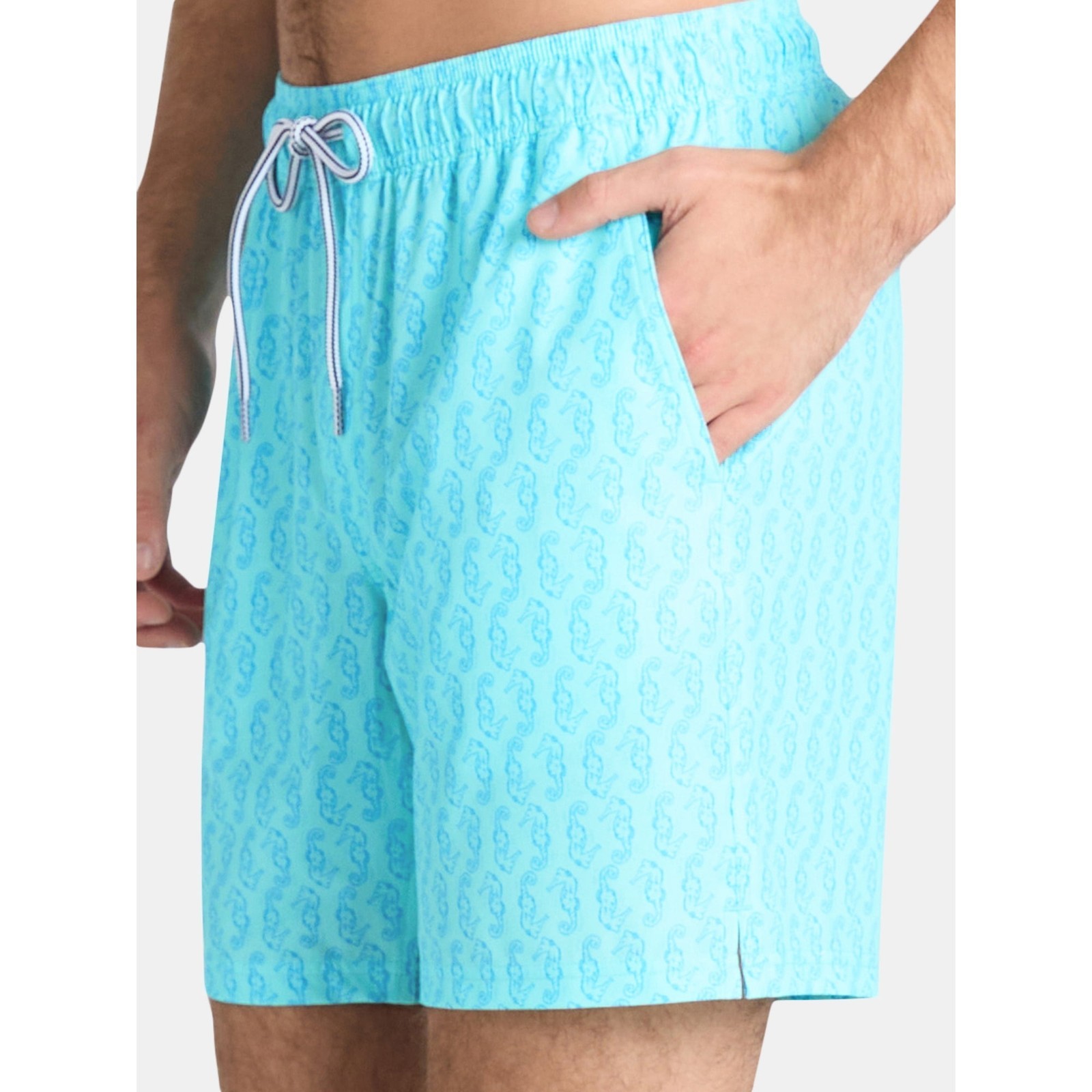 George Men's Compression Lined Swim Trunks 7" Inseam Aqua Surf Size 3XL (48-50) Item image 3