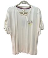 Bouquet Floral Heart-Print Tee Matilda Jane XL NWT Ruffle Sleeves Cream ... - €24,73 EUR