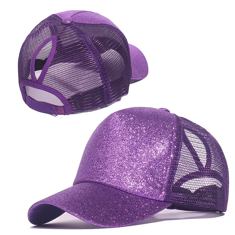 2021 Glitter Women Baseball Cap   Snapback Hat Casual   Caps Sequins Shining Was - £83.86 GBP