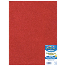 Glitter Foam Sheet Red 2mm thick 9 X 12 Inches - £12.49 GBP