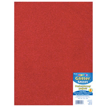 Glitter Foam Sheet Red 2mm thick 9 X 12 Inches - $16.35