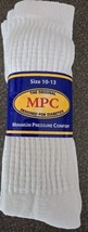 Three (3) LRS Feenix ~ WHITE Diabetic Crew Socks ~ Size 10-13 ~ Minimum ... - $23.38