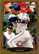 2013 Bowman Gold Elvis Andrus #80 Texas Rangers Baseball Card - £1.36 GBP