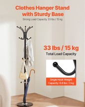 VEVOR Freestanding Coat Rack Stable Marble Base with Umbrella Holder & 14 Hooks - $1,980.71 MXN