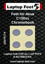 Laptop feet for Asus C100xx Chromebook compatible kit  (4  pcs self adhe... - $12.00