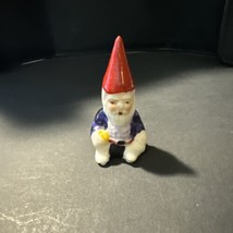 Vintage Miniature Christmas Gnome Man Bone China Figurine  - £8.37 GBP