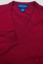 GORGEOUS Brooks Brothers Lightweight Wool Blend Red V-Neck Sweater S - £35.83 GBP