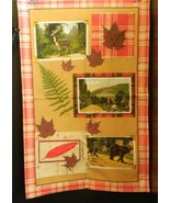 Woodland Lodge Cotton Tea Towel Ulster Weavers UK Bear Maple Leaf Fern - £11.73 GBP