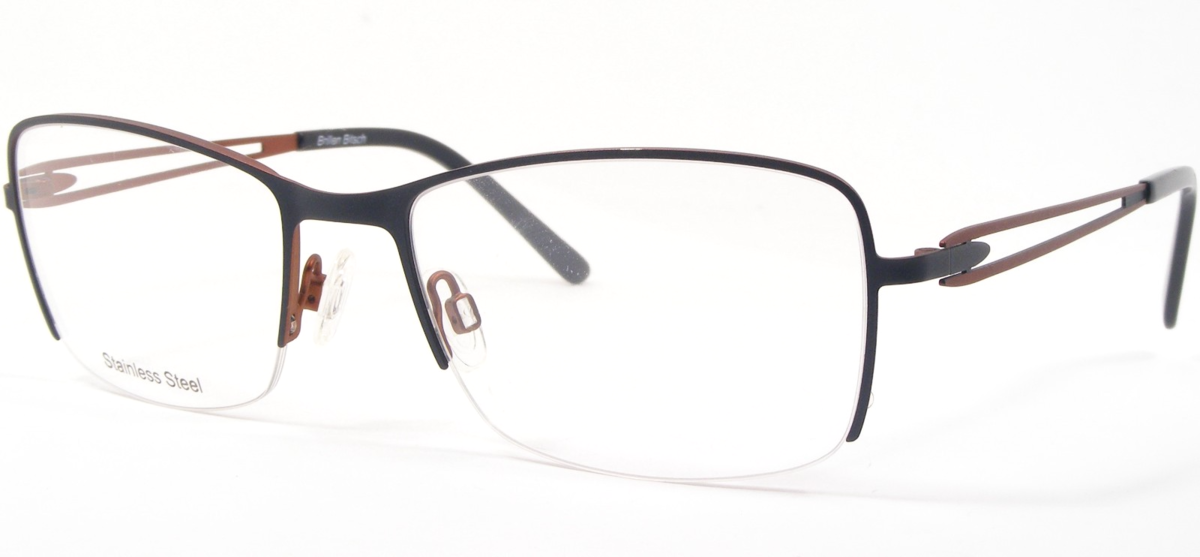 Brillen Bitsch 2010-3 Bleu Mat Foncé / Brun Rouillé Lunettes 56-19-135 (... - $56.58