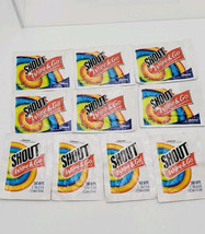 Lot Of 10 Shout Stain Remover Wipe &amp; Go Travel Size 10 Count - $180.46 MXN