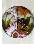 Butterfly Sunflower Stained Glass Trivet Table Decor 12” - $515.88 MXN