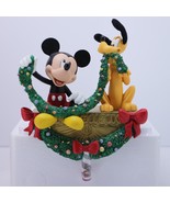 Rare Vtg. Disney Store Mickey &amp; Pluto Stocking Holder Original Box 2 Ava... - £51.59 GBP