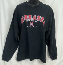 Steve &amp; Barrys University Sportswear Men&#39;s Black Long Sleeve T-Shirt Uni... - $13.29
