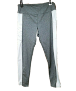 SO Brand Gray w/White Sides Workout Activewear Crop Pants JR Size L Poly... - $5.00