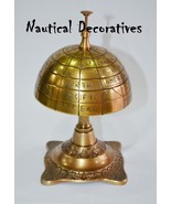 Antique Cast Vintage Globe Decorative Desk Hotel Counter Bell - £25.46 GBP