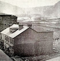 Path Of The Flood Ruins 1889 Johnstown Flood Victorian Print Pennsylvani... - $24.99