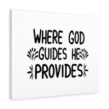   Where God Guides He Provides Bible Verse Canvas Christian Wall - £59.79 GBP+