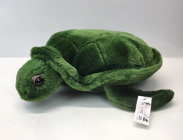 Vintage JLI Green Plush Sea Turtle 1994 The Petting Zoo Realistic Large ... - $12.99