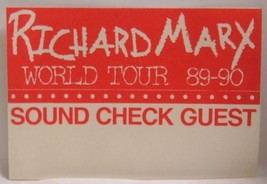 RICHARD MARX - VINTAGE ORIGINAL CONCERT TOUR CLOTH BACKSTAGE PASS ***LAS... - $10.00