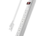 JDL 6 Outlet Surge Protector Power Strip with 3 Feet Power Card,1200 Jou... - £13.79 GBP