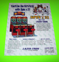 Spin A 21 Original Nos Redemption Game Machine Sale Flyer - £16.41 GBP