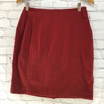 Vintage KGR Womens Sz 10 Skirt Red 100% Wool Straight Pencil Classic Career - £23.36 GBP