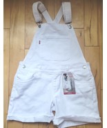 Levi&#39;s® Girls&#39; Shortalls White Jumper Short OVeralls Sz 14 New with Tags - £13.69 GBP