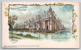 Electricity Building 1904 World&#39;s Fair St Louis Missouri Official Postcard I30 - £10.14 GBP