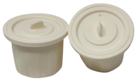 Silicone Ice Cube Molds With Lid for Tumblers 30 oz. With Handles - CREAM image 5