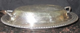 VINTAGE SILVERPLATE W.M.ROGERS CHAFING HOT SERVER LIDDED DISH #812 - $11.76