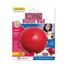 KONG Biscuit Ball Dog Toy, Small, Red  - $28.00