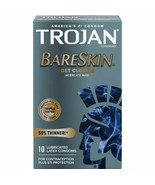 Trojan Bareskin America&#39;s Thinnest Lubricated Latex Condoms 10 Pack / ex... - $13.56 CAD