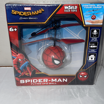 Marvel Spiderman Flying UFO Ball World Tech Toys-NEW - £8.48 GBP