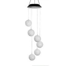 Solar Powered LED Wind Chimes - Ball - £29.22 GBP