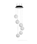Solar Powered LED Wind Chimes - Ball - £29.14 GBP