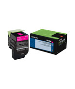 Lexmark 80C10M0 TONER CARTRIDGE - MAGENTA - 1000 PAGES - LEXMARK CX410DE... - $202.00 CAD