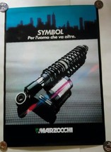 MARZOCCHI SHOCKS FACTORY MOTORCYCLE NOS POSTER ITALY ITALIAN SUPERBIKE 1... - $38.16