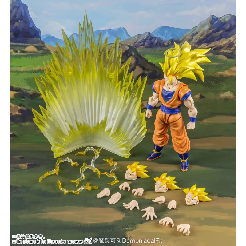 In Stock Demoniacal Fit DF Dragon Ball S.H.Figuarts SHF Golden Storm SSJ3 Goku - £69.87 GBP
