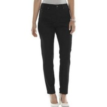 Gloria Vanderbilt Amanda Comfort Flex Stretch Black Short Jeans Pants 24W - £23.43 GBP
