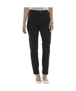 Gloria Vanderbilt Amanda Comfort Flex Stretch Black Short Jeans Pants 24W - £23.89 GBP