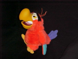 12&quot; Disney LAGO Parrot Plush Puppet Toy With Rubber Beak Aladdin Extremely Rare - $98.99