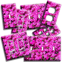 Small Hot Pink Petunias Flowers Light Switch Outlet Wall Plate Floral Room Decor - £14.24 GBP+